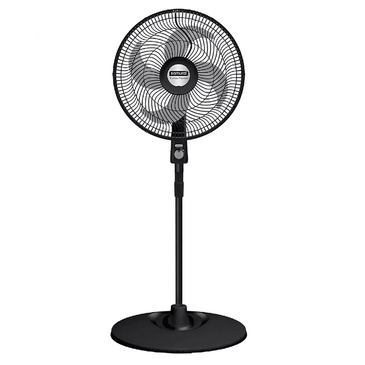 Ventilador Turbo Power Pedestal Negro / Samurai 1
