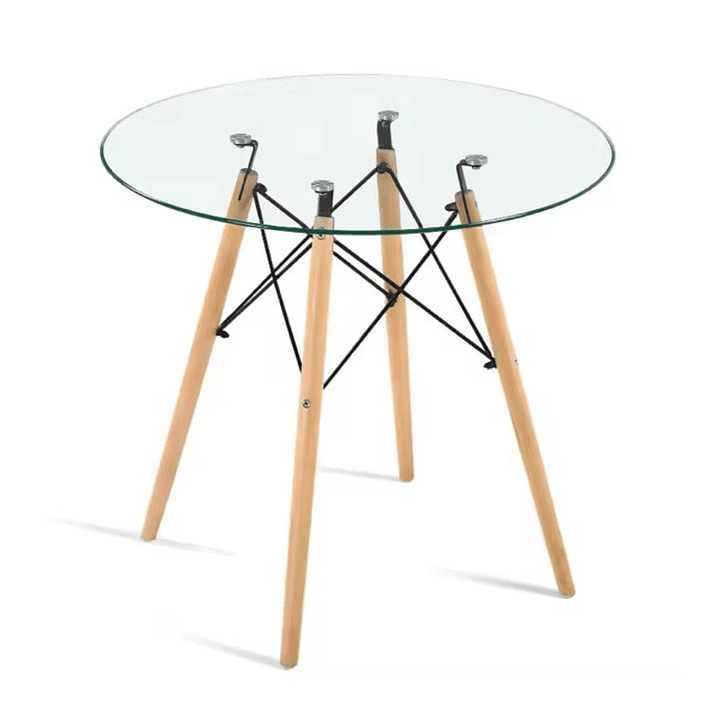 Mesa Roma Redonda en Vidrio 1