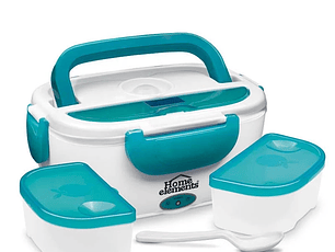 Lonchera Eléctrica Portable Azul Turquesa / Home Elements