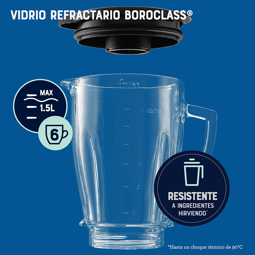 Oster® Licuadora, con Tecnología Reversible y Pantalla Táctil, 3 Velocidades 3
