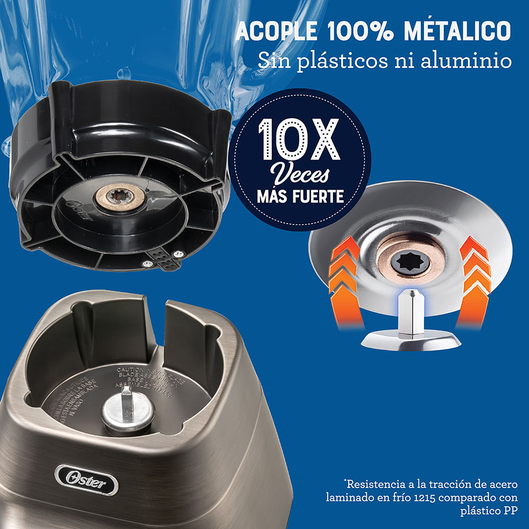 Oster® Licuadora, con Tecnología Reversible y Pantalla Táctil, 3 Velocidades 4