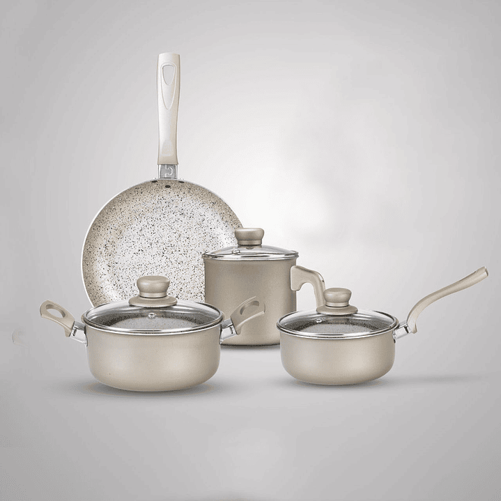 Juego de Ollas 7 piezas + 3 Utensilios Gold Encuentros / North 1