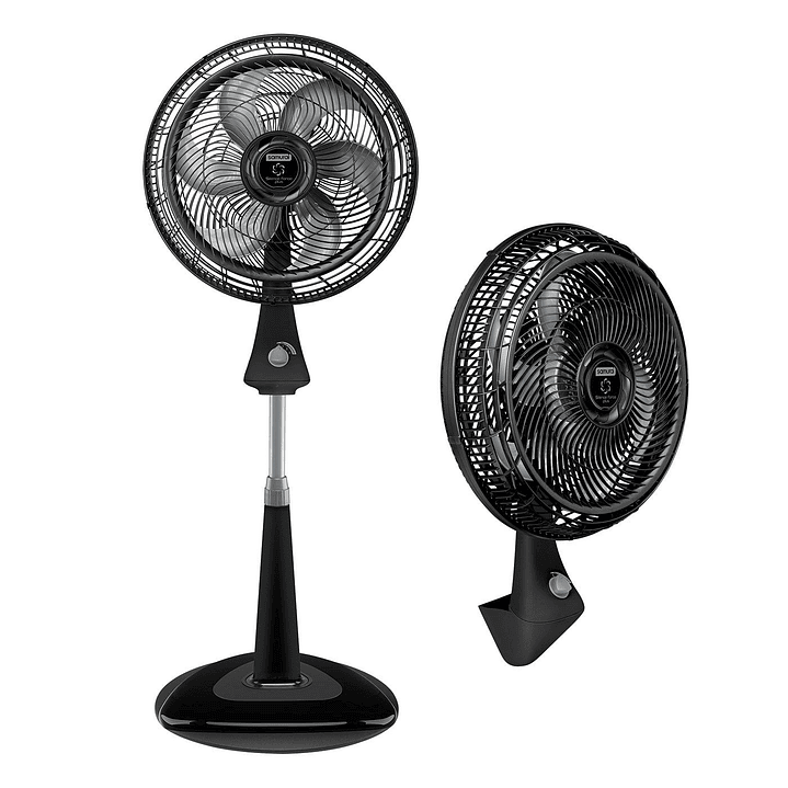 Ventilador Silence Force Plus 2 En 1 Negro / Samurai 1