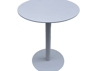 Mesa Metálica Redonda Barcelona Blanca