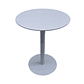 Mesa Metálica Redonda Barcelona Blanca - Miniatura 1