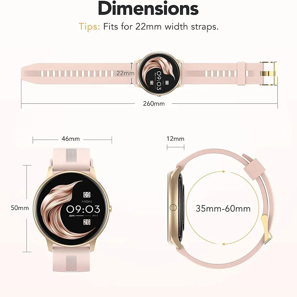  Reloj inteligente para mujer Agptek 2