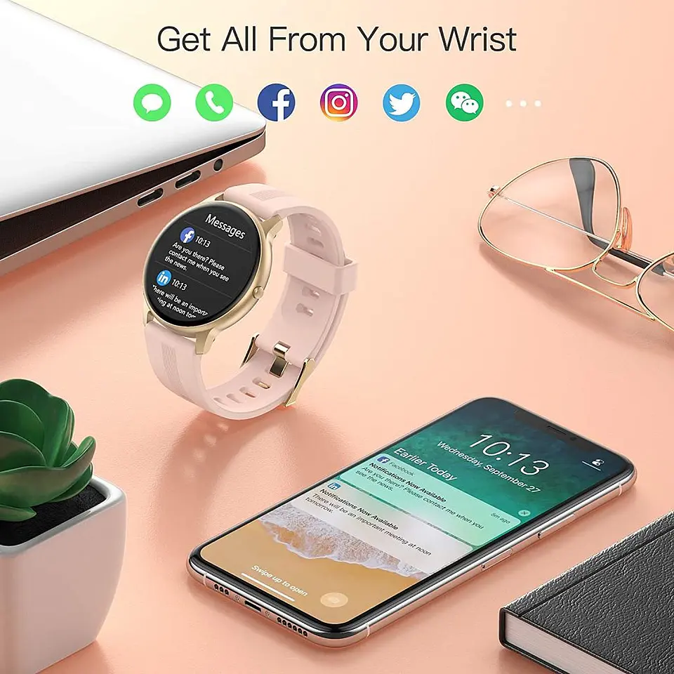  Reloj inteligente para mujer Agptek 4