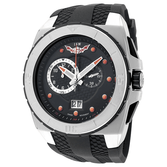 Reloj Cronógrafo Isw Swiss silver black