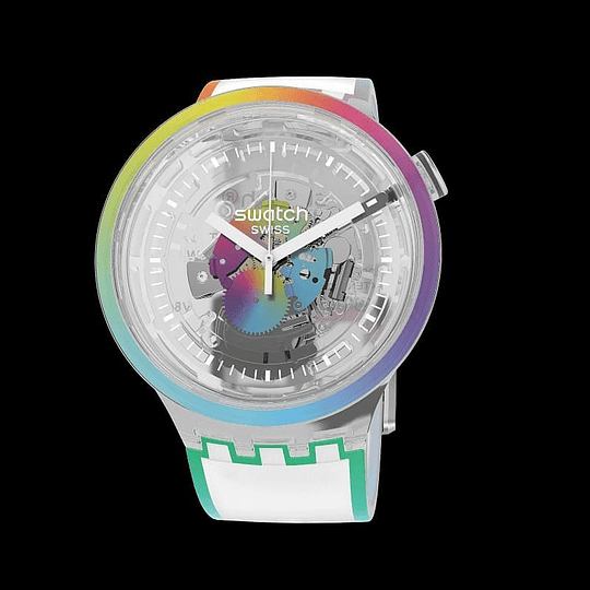 Reloj Swatch Lets Parade Transparente