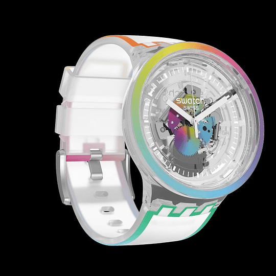 Reloj Swatch Lets Parade Transparente