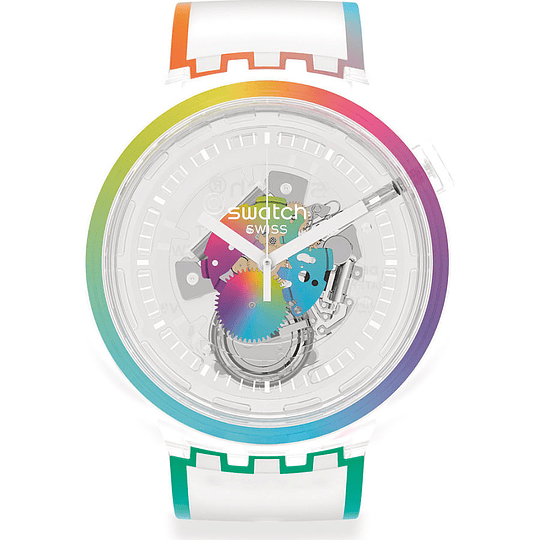 Reloj Swatch Lets Parade Transparente