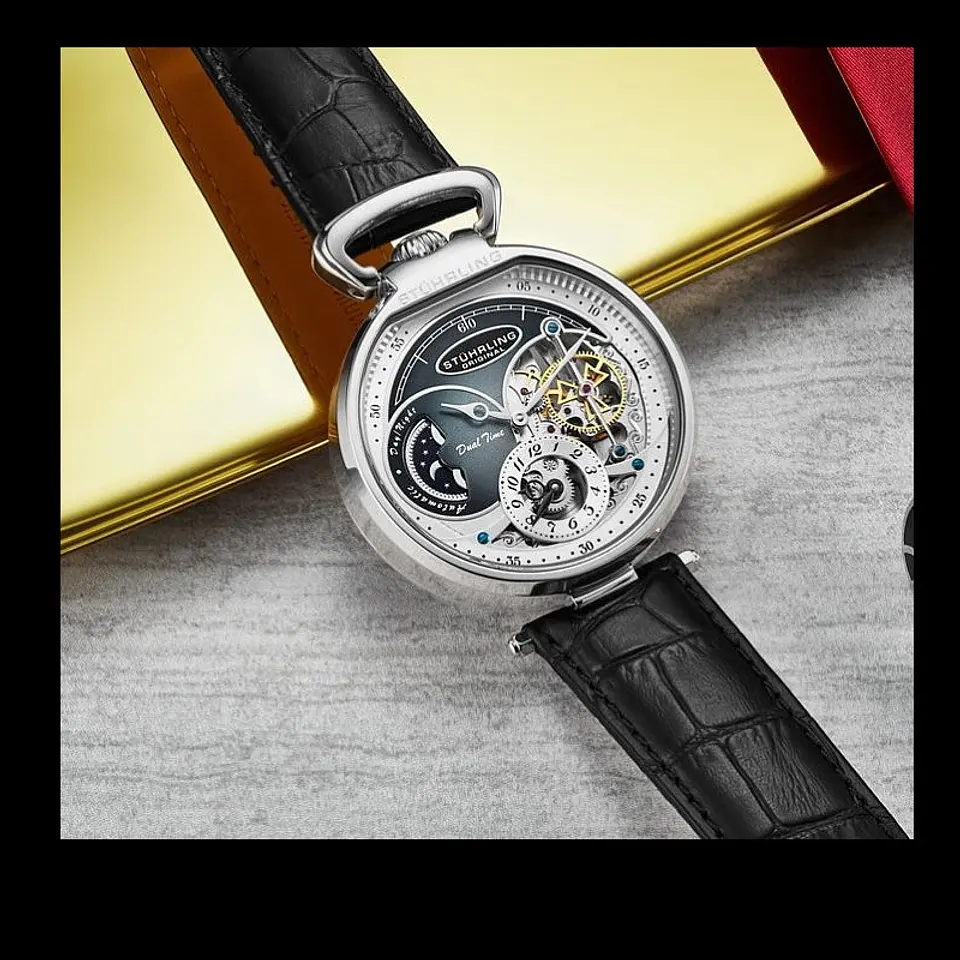 Reloj Stuhrling Original Módena Dual Time Automático 988 5