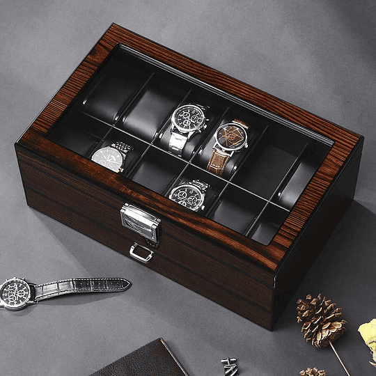 caja de reloj de lujo caja de reloj para hombres superior joyería
