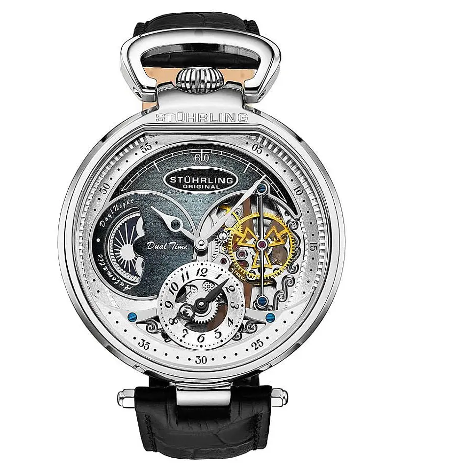 Reloj Stuhrling Original Módena Dual Time Automático 988 1
