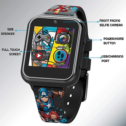 Reloj Inteligente Accutime educativo niños Avengers