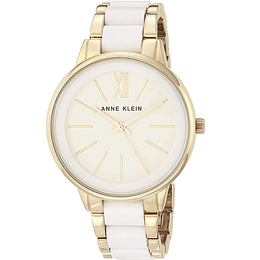 Reloj Mujer Anne Klein gold white