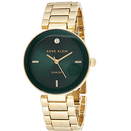 Reloj Mujer Dorado  verde Anne Klein
