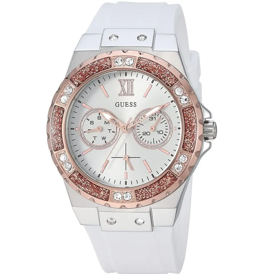 Reloj Guess blanco oro rosa Mujer 1