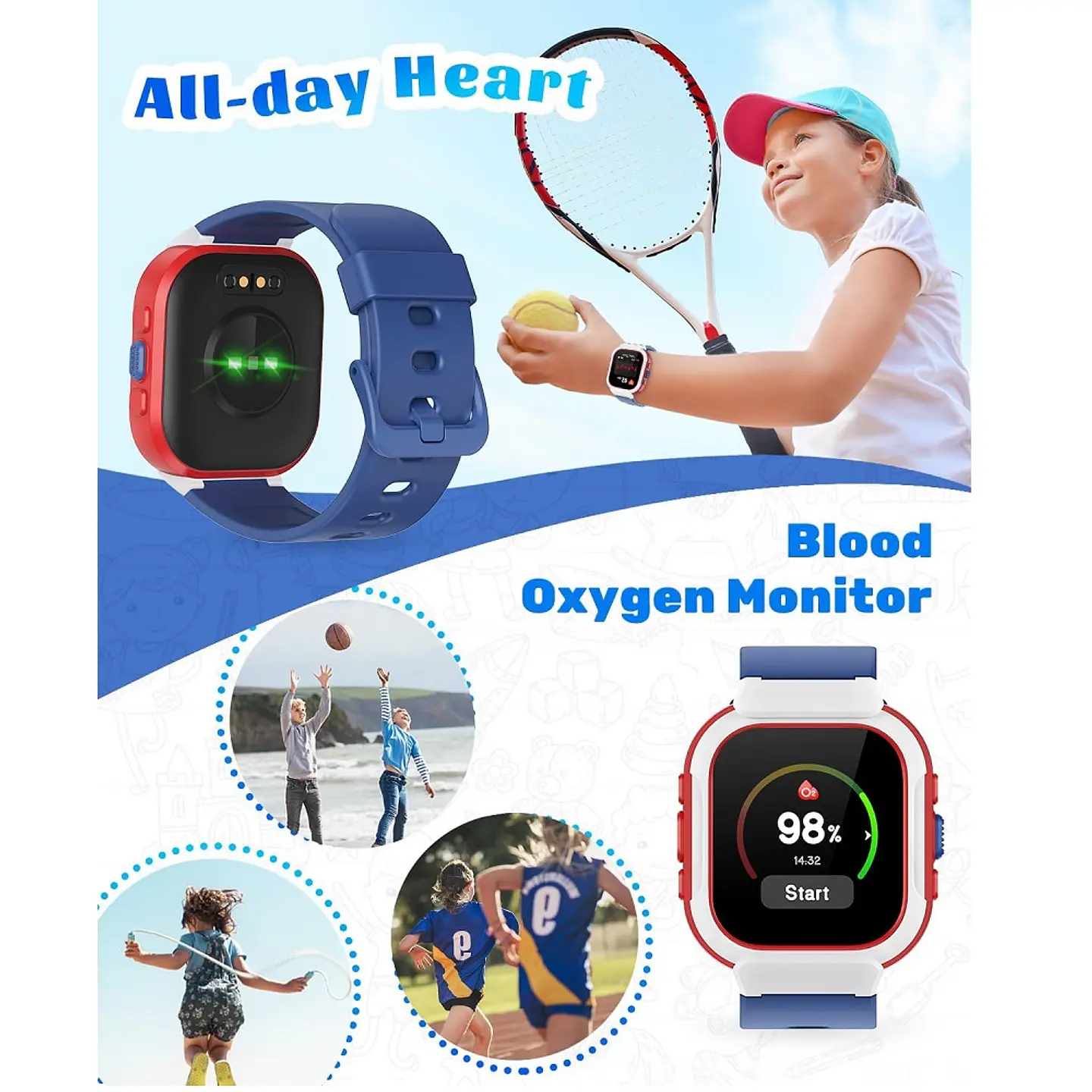Reloj inteligente para niños y niñas 3