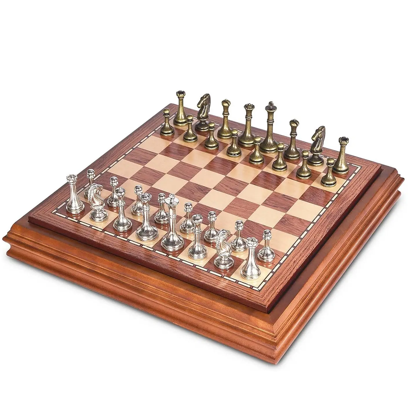 Juego de ajedrez de Lujo 12.5 pulgadas con piezas de metal 1