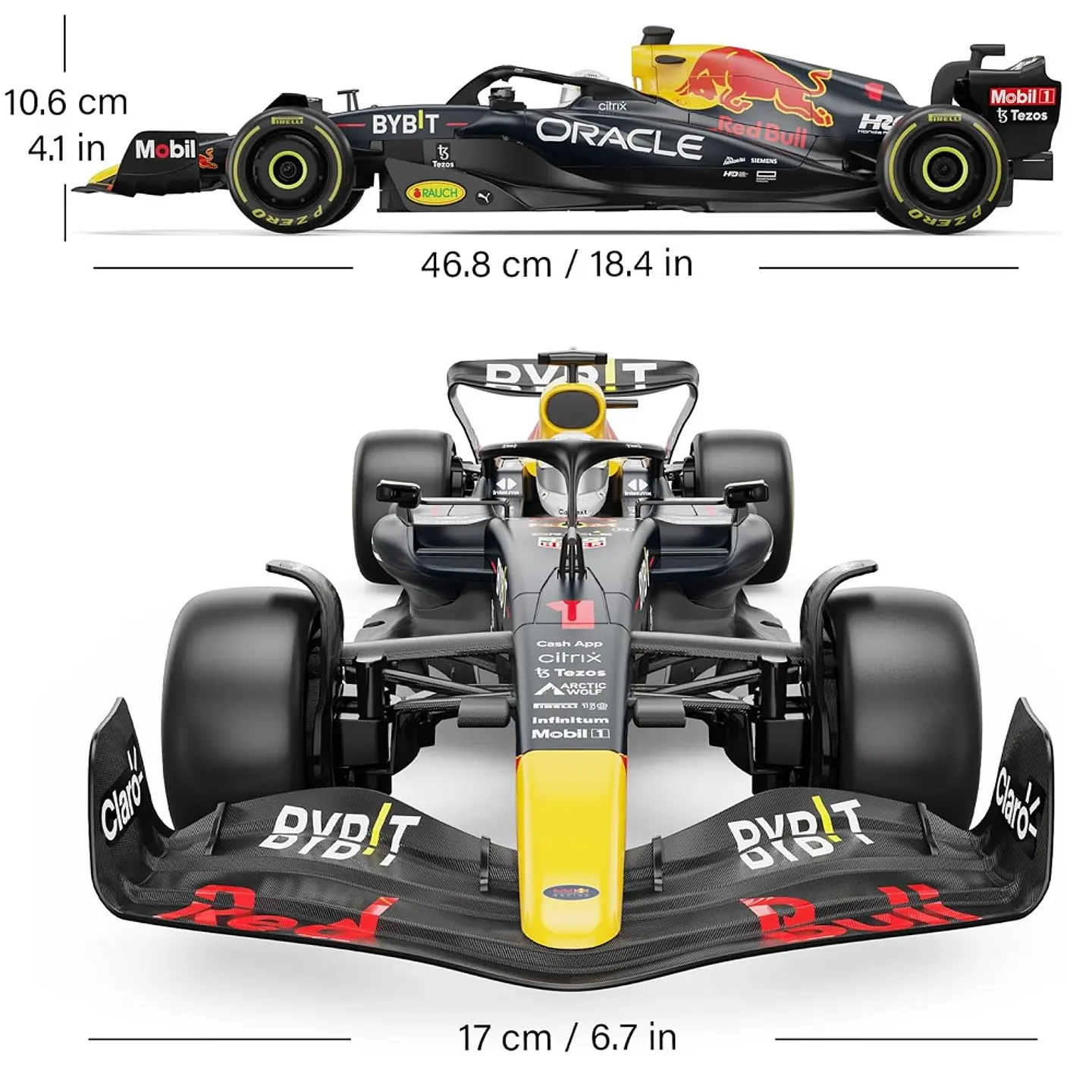 Auto con licencia 1:12 F1 RedBull Rb18 de control remoto 3