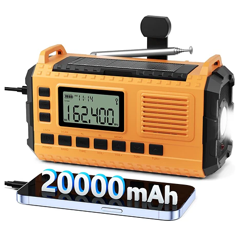 Radio meteorológica de emergencia AM/FM/NOAA