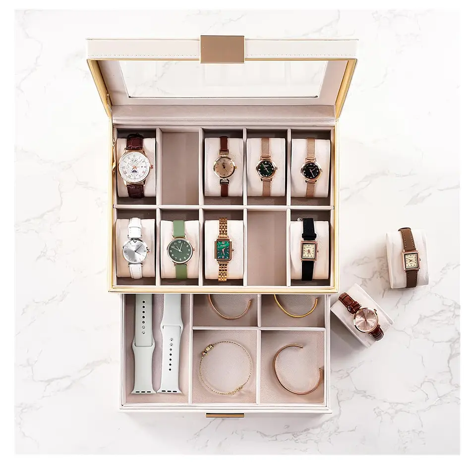 Estuche Organizador de lujo Mujer Relojes y complementos. 2