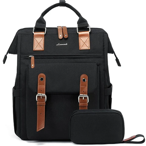 Bolso Morral Negro viajes, trabajo LVV