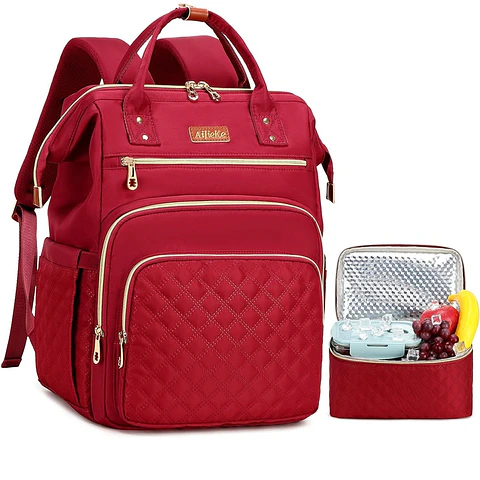 Morral multiusos-viaje-trabajo Rojo