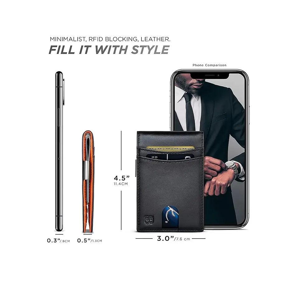 Billetera Hombre Delgada S.B 3