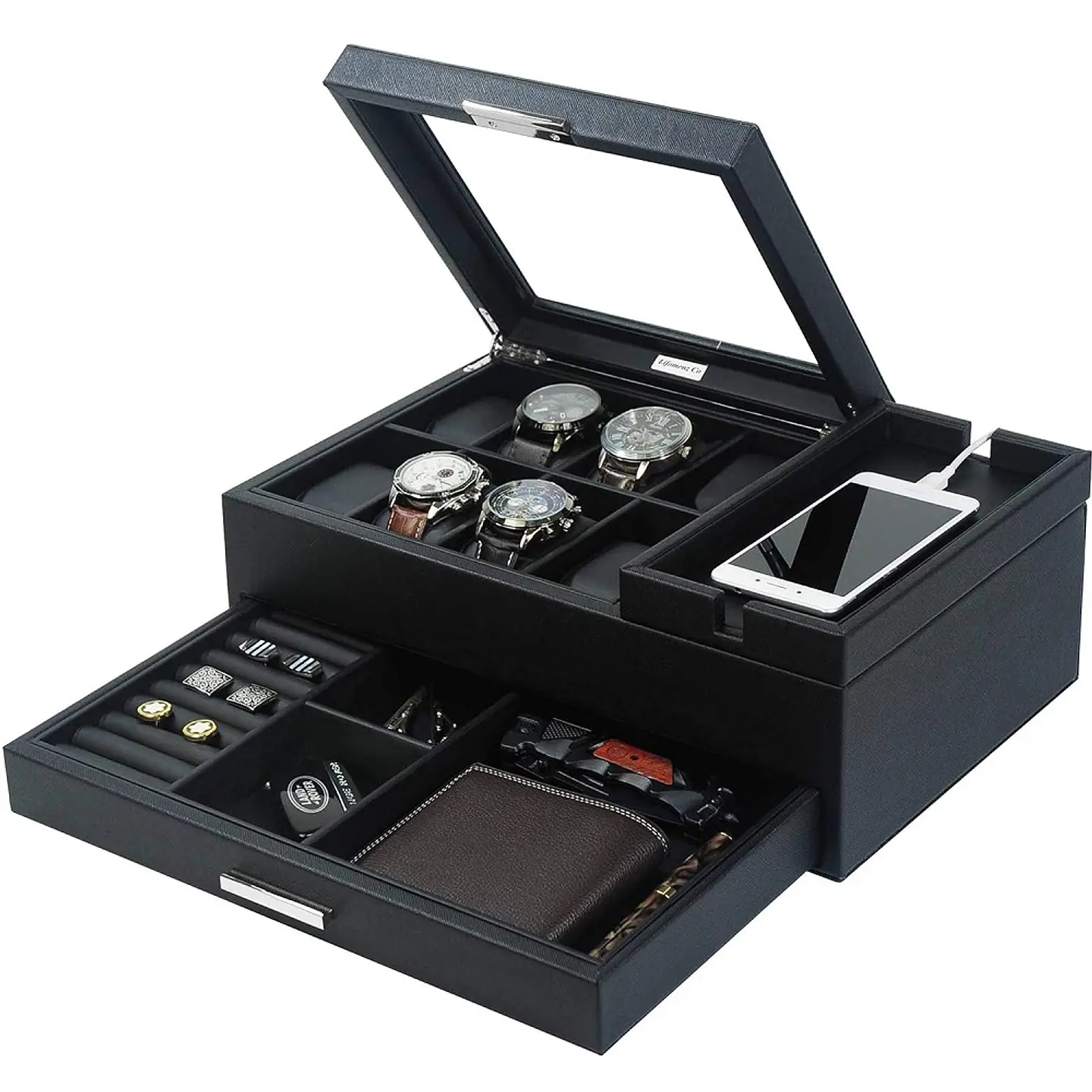 Organizador de lujo Relojes accesorios hombre 1