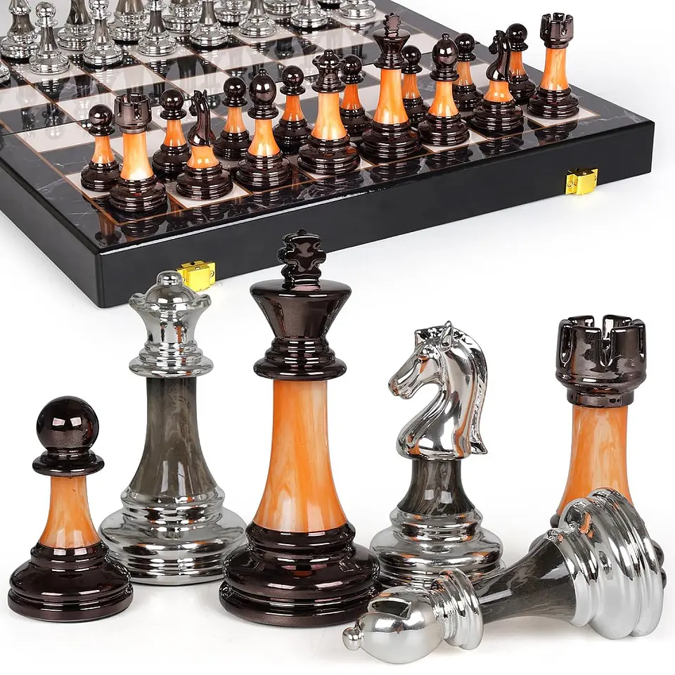 Juego de Ajedrez de Lujo ,tablero de 15 pulgadas. 1