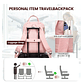 Mochila para laptop para mujer rosa-beige - Miniatura 5