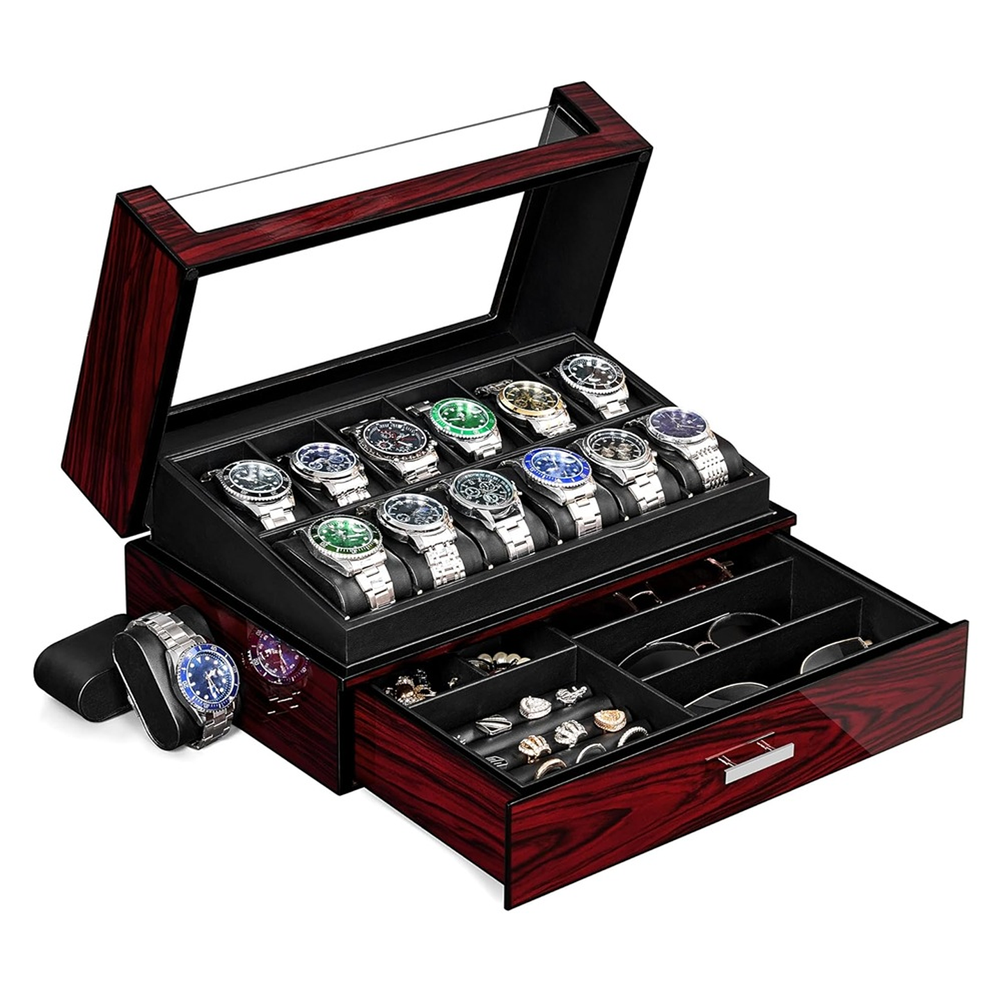 Caja Organizadora exhibidora de lujo Relojes,Gafas 1