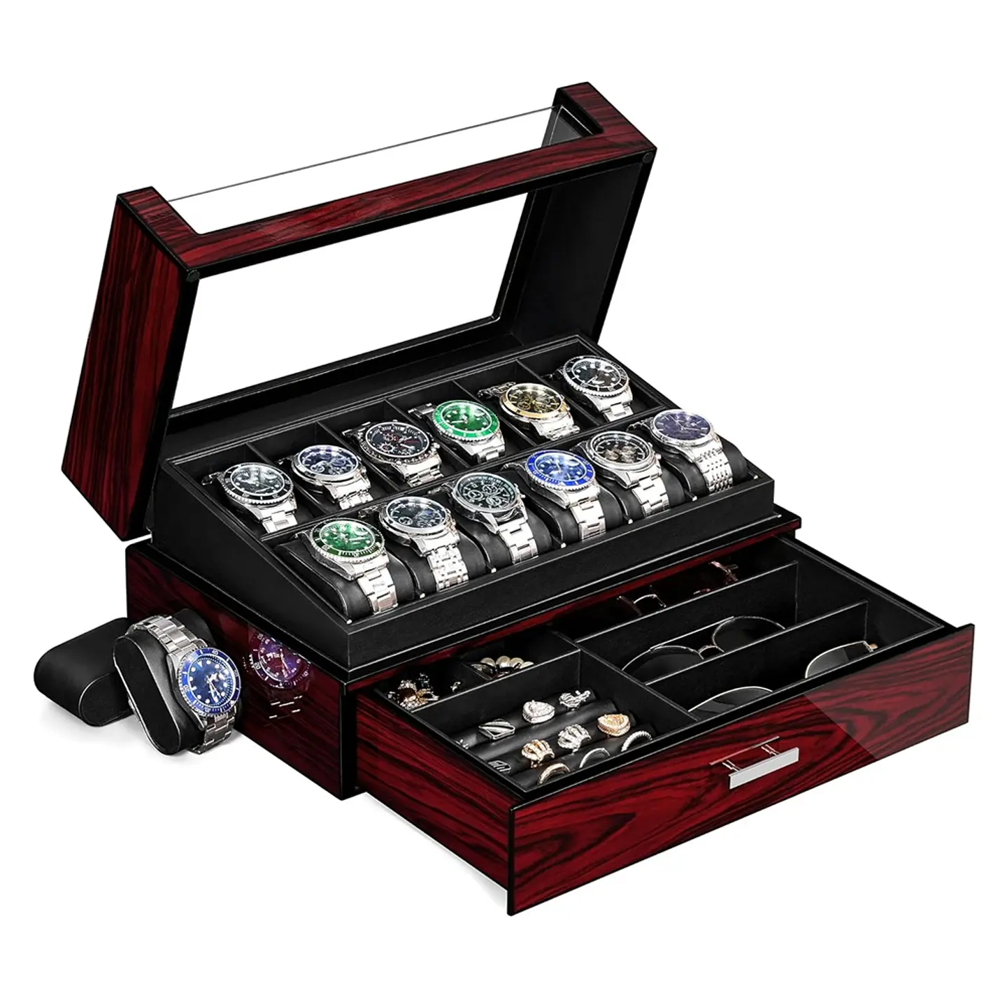 Caja Organizadora exhibidora de lujo Relojes,Gafas 1