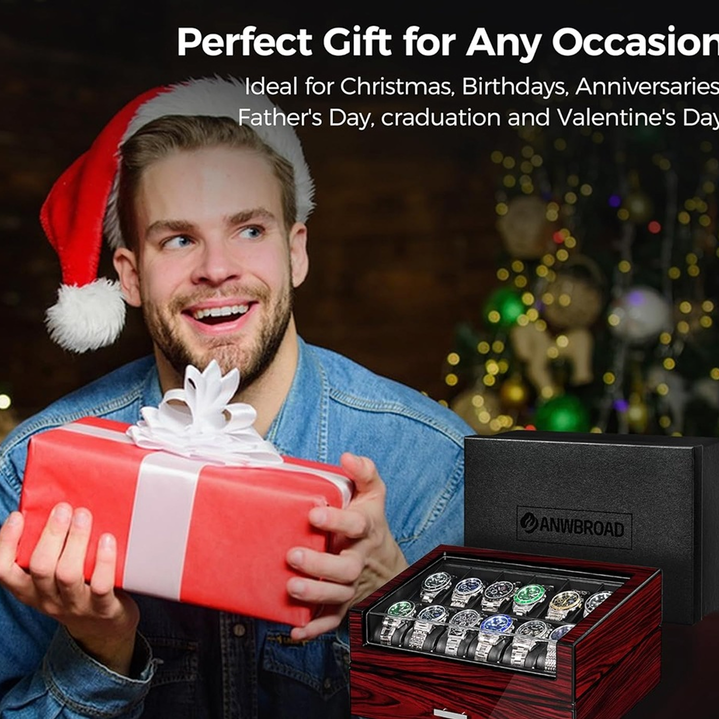 Caja Organizadora exhibidora de lujo Relojes,Gafas 7