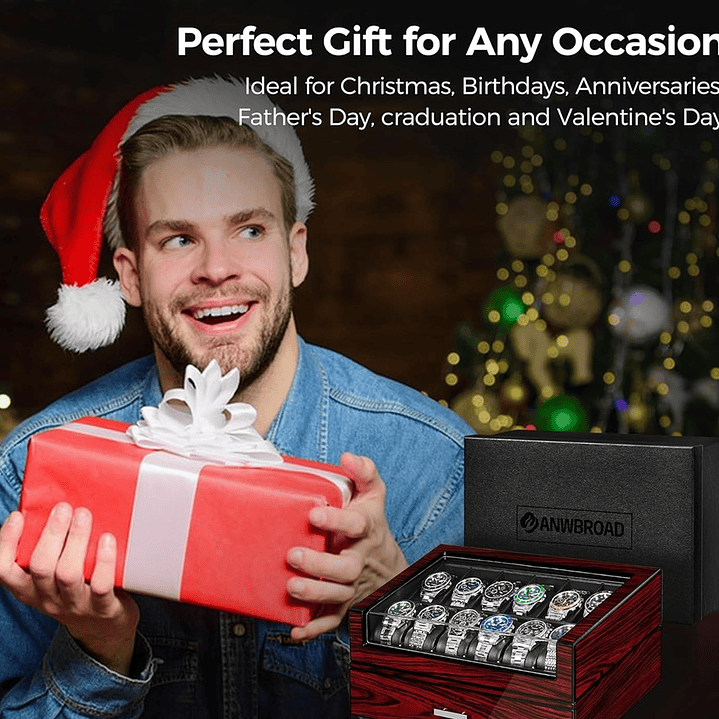 Caja Organizadora exhibidora de lujo Relojes,Gafas 7