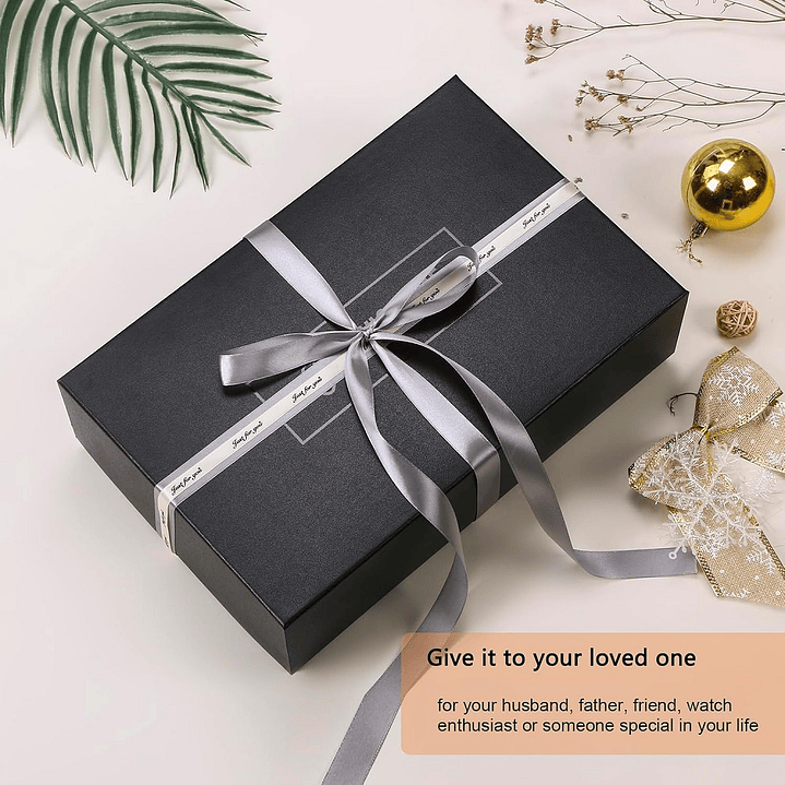 Estuche Organizador Carbon fiber black para 12 relojes 5