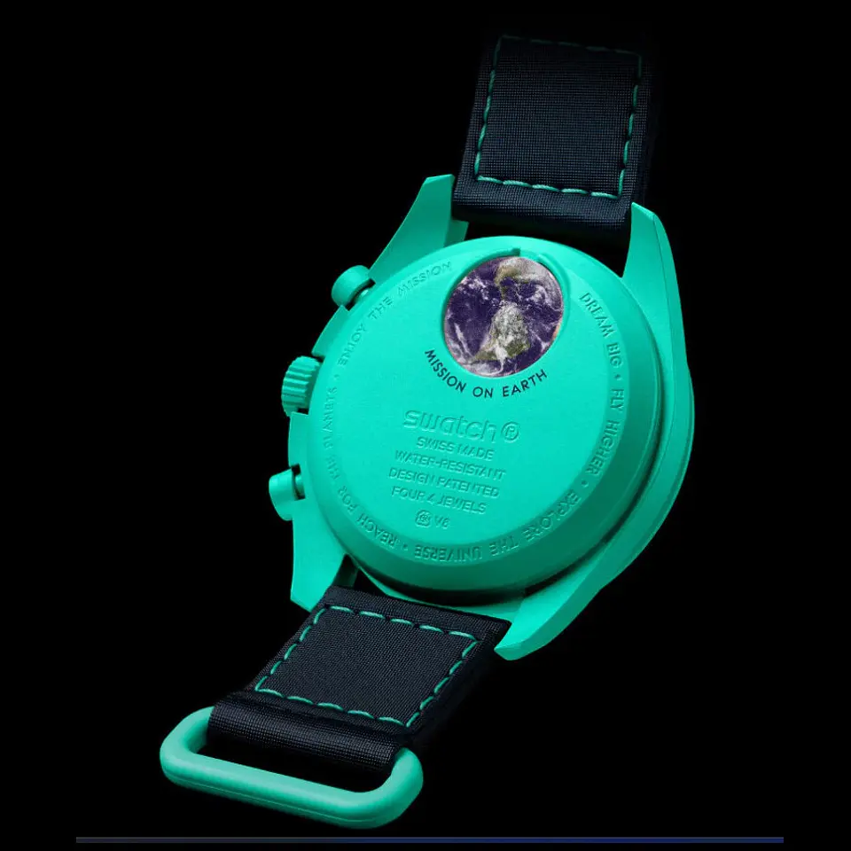 Reloj-Swatch x Omega Moonswatch Mission on earth Polar-lights SO33L103 3
