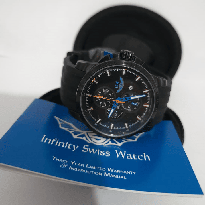 Reloj Cronógrafo Isw swiss black 2