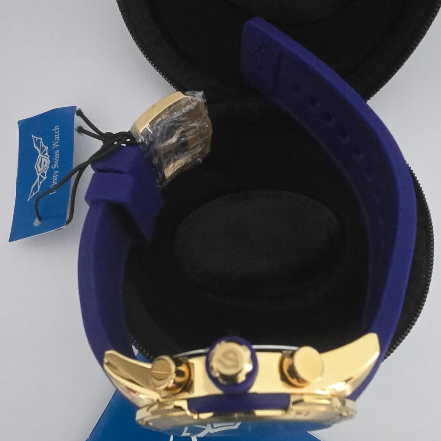 Reloj Crono swiss Blue-Gold-Isw 5