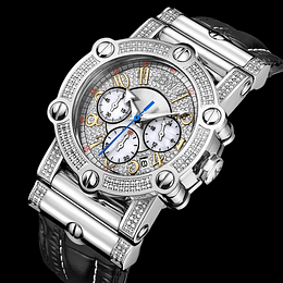 Reloj Hombre Jbw silver diamond JB-6215-10A