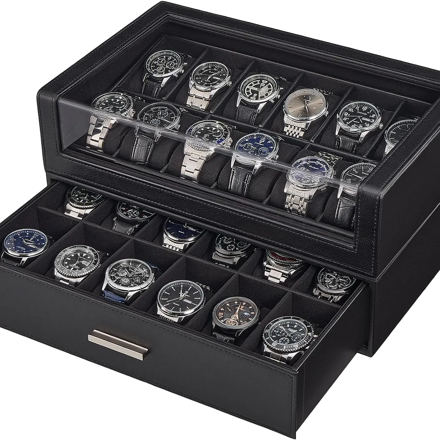 Caja estuche de lujo para 24 Relojes 1