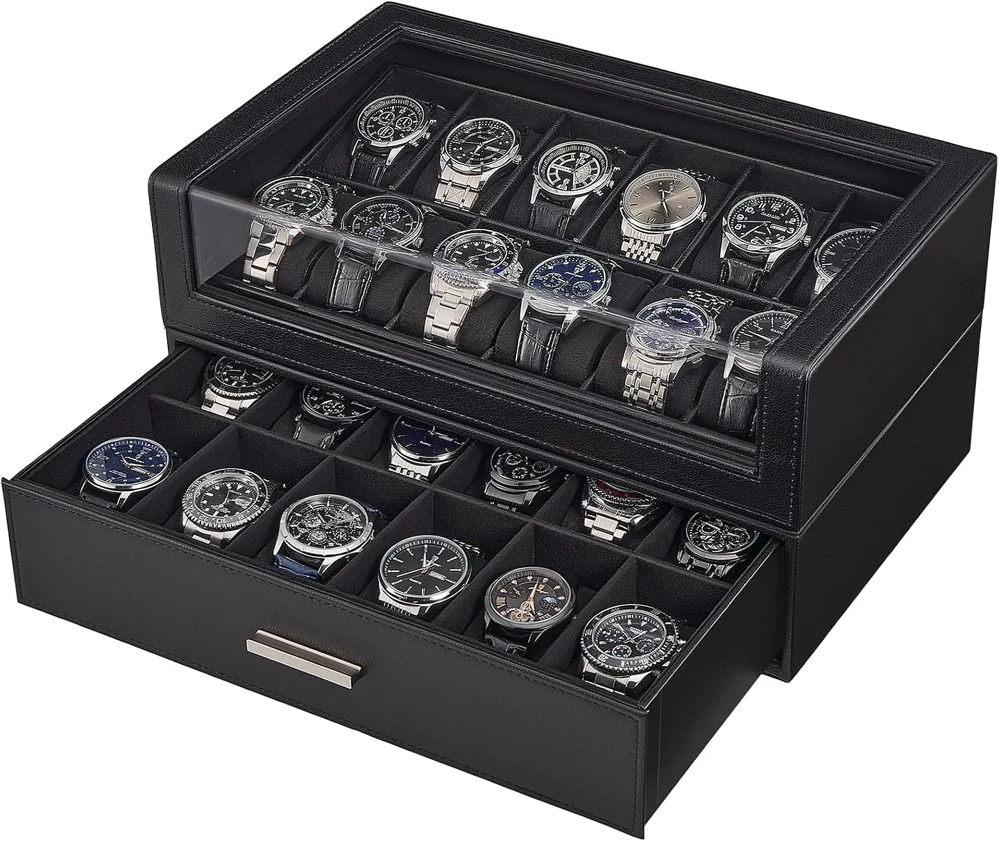 Caja estuche de lujo para 24 Relojes 1