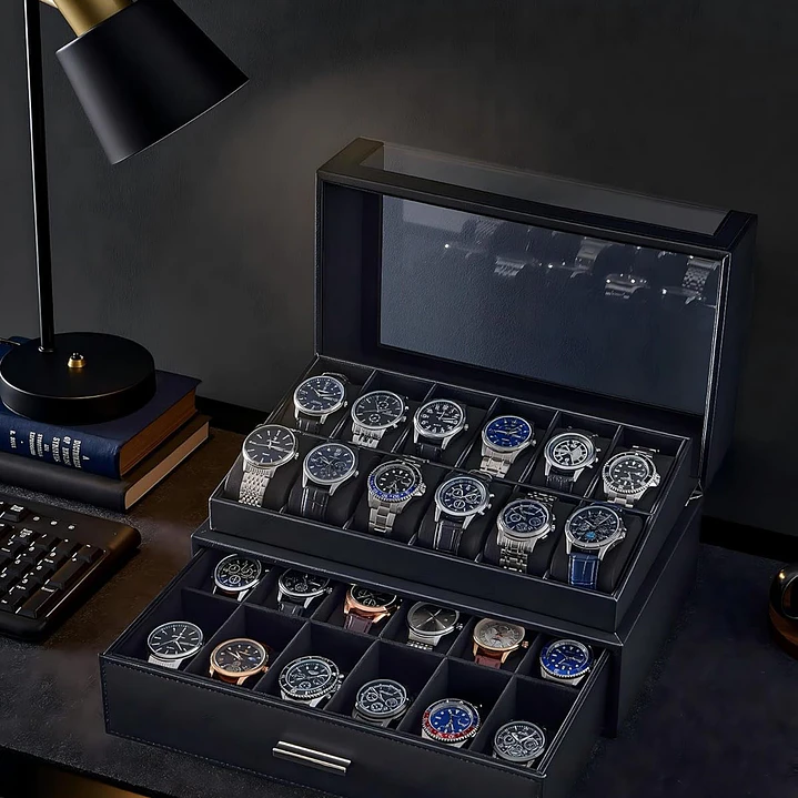 Caja estuche de lujo para 24 Relojes 3