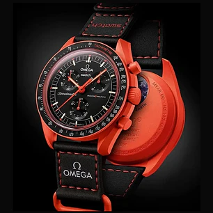 Reloj Swatch x Omega Moonswatch Mission on earth Lava SO330100