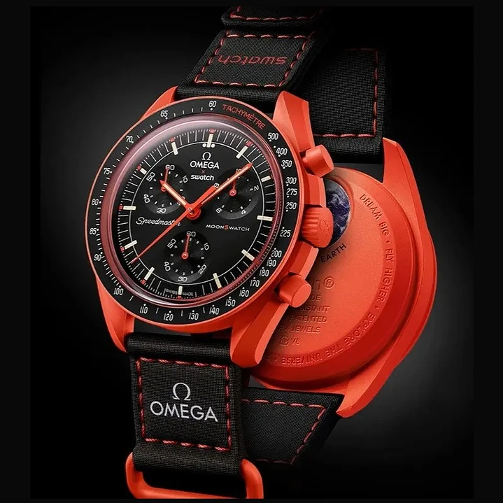 Reloj Swatch x Omega Moonswatch Mission on earth Lava SO330100 1