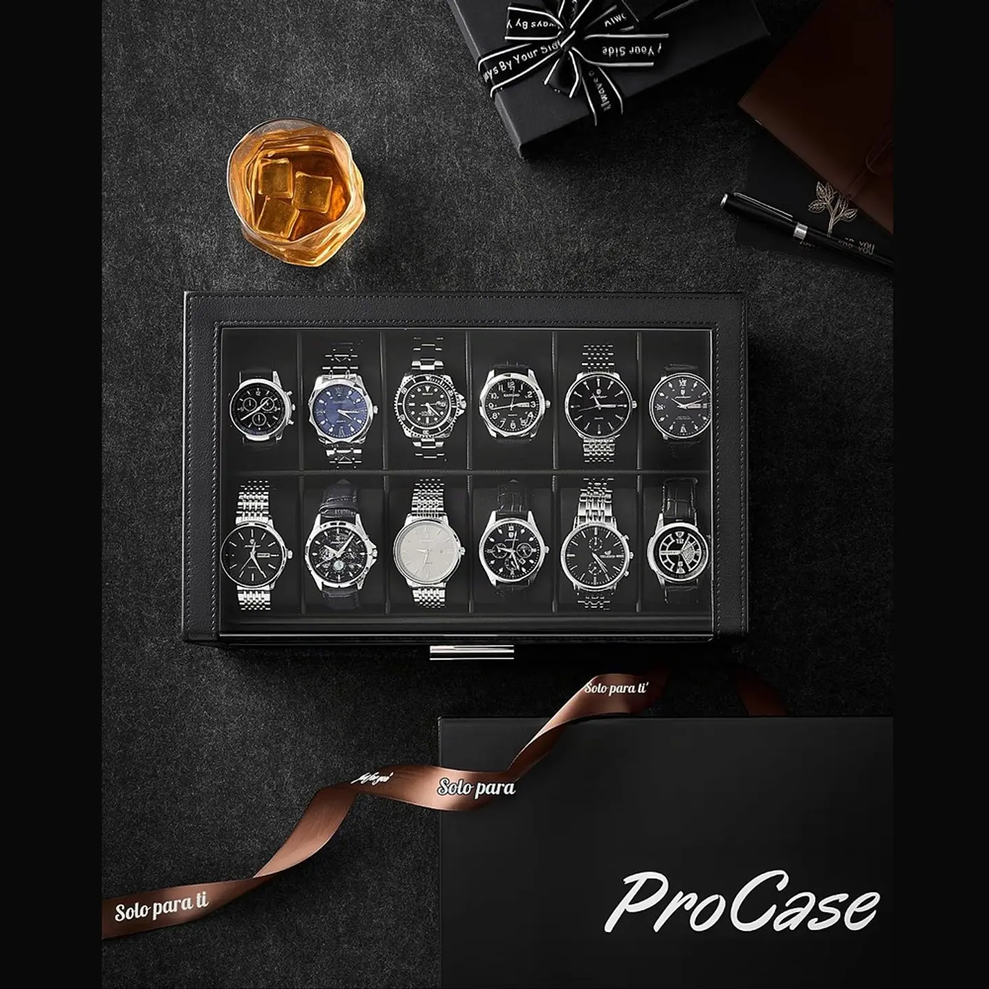 Caja estuche de lujo para 24 Relojes 5