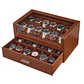 Caja estuche de lujo para 24 Relojes Brown - Miniatura 1