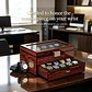 Caja Organizador Premium-Lujo en madera para 20 Relojes - Miniatura 4